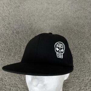 Matco Tools Hat Cap Baseball Fitted Mens 7 1/4 Black Skull Logo 210 Stretch